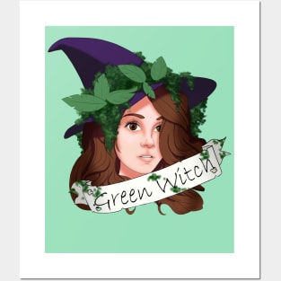 Green Witch Posters and Art